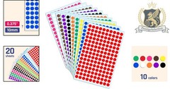 Vibrant 3000 Pack of Self-Adhesive Round Dot Labels – Perfect for DIY Projects