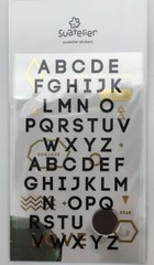 Suatelier Alphabet 3/8 inch Stickers