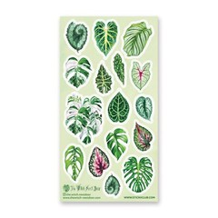 Stickii – Monstera Leaf Stickers – Plant Leaves Sticker Sheet – Crafts Planners