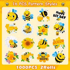 1000 Pcs Bumble Bee Stickers for Teachers Classroom Kids Motivational Stickers