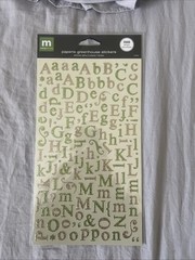 Making Memories Creative Letter Stickers #31044 Shimmer Alpha Greenhouse Paperie