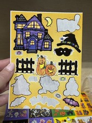 vintage halloween stickers lot Hallmark AGC 15 Full Sheet 3 Partial 236 Total