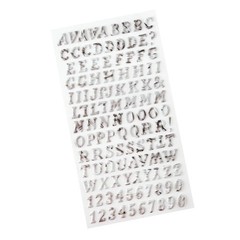 Bo Bunny CHARMED CHRONICLES ALPHABET (117) PUFFY STICKERS scrapbooking