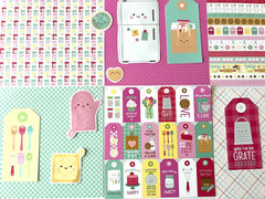 K166 – BAKE ME HAPPY MADE WITH LOVE 6X6 SCRAPBOOK CARD KIT WITH DIECUTS