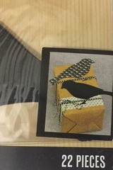 CHALK IT NOW,PATTERN & BLACK BIRD Cardstock Die-Cuts(22pc)K&Company •Garden•Crow