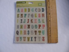 K&Company Studio 112 Rub-Ons ALPHABET 1 Sheet NIP