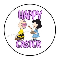 30 HAPPY EASTER ENVELOPE SEALS LABELS PARTY FAVORS STICKERS 1.5″