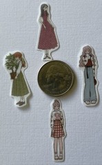 MINI VELLUM YOUNG LADIES ASSORTMENT Stickers(10pc) Girls•People•Cutie•Females•