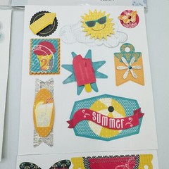 Lot 3 Creative Memories Layered Stickers Summer Days of Winter Days of Spring