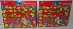 lot of 2 packages American Greetings Sticker World Activity Books Sports Bugs