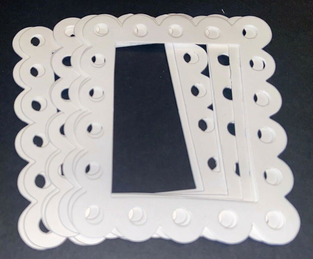 10 EYELET FRAME cardstock paper die cut embellishments