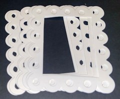 10 EYELET FRAME cardstock paper die cut embellishments