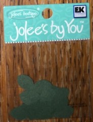 Lot #3- 6 Jolees Mini Flowers Red Blue Orange Yellow Gray Leaves Leaf Scrapbook