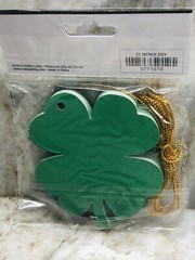 Saint Patrick LEAF CLOVER SHAMROCK Tags 24 Pc