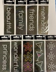 Me & My Big Ideas Words Icons Self Adhesive Rhinestone Stickers ~ YOUR CHOICE!