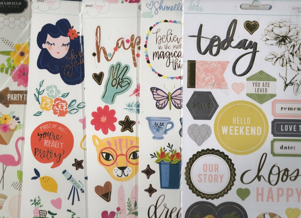 Amy Tangerine/Shimelle/Lizzy/Heidi Swapp/Pebbles Stickers~U PICK~CUTE Qk Ship!