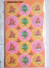 Vintage Scratch And Sniff Stickers Retro 80s 90s Food Watermelon Fruit Sticker 1