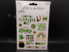 The paper studio stick a bilities Happy St patrick’s day 28pc
