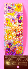 Vintage Lisa Frank Casey & Scottie Purple & White Dogs Sparkle Sticker Sheet