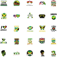 65Pcs Jamaica Stickers for Scrapbooking, Water Bottles, Laptops, Suitcases