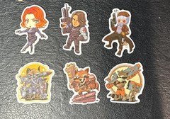 Guardians Of The Galaxy Lot Of 6 Stickers. – New
