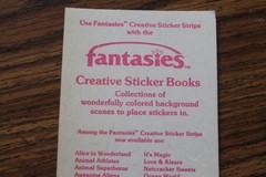 1983 Illuminations Fantasies Sticker sheet Ice Cream Dreams sundae milkshake pop