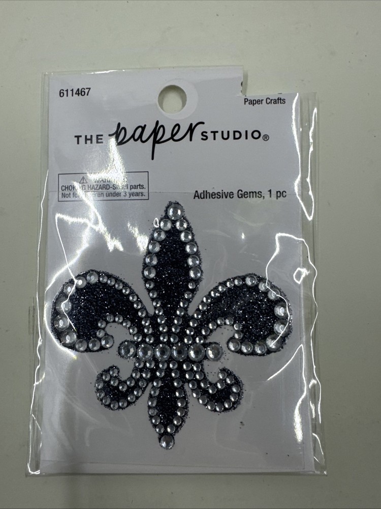 The Paper Studio Fleur De Lis Adhesive Gems 1 Piece