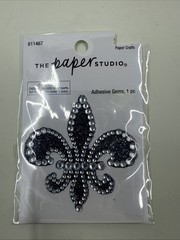 The Paper Studio Fleur De Lis Adhesive Gems 1 Piece
