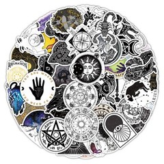 50pcs Constellations Zodiac Star Galaxy Northern Lights Starry Sky Sticker, 228