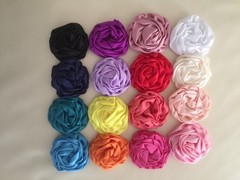 $2 POST* DIY Large Rolled Rosette Flower Embellishment Headband Handmade Craft