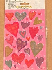 American Greetings Puffy Heart Stickers 1 Sheet 26 Stickers *NEW/SEALED* bb1