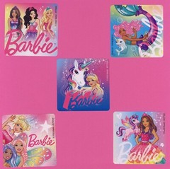 10 Barbie Fantasy Large Stickers – Party Favors – Mermaid, Unicorn, Pegasus