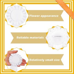 White Blank Award 1st Place Rosette Prize Winner Recognition Ribbons 6 PCS