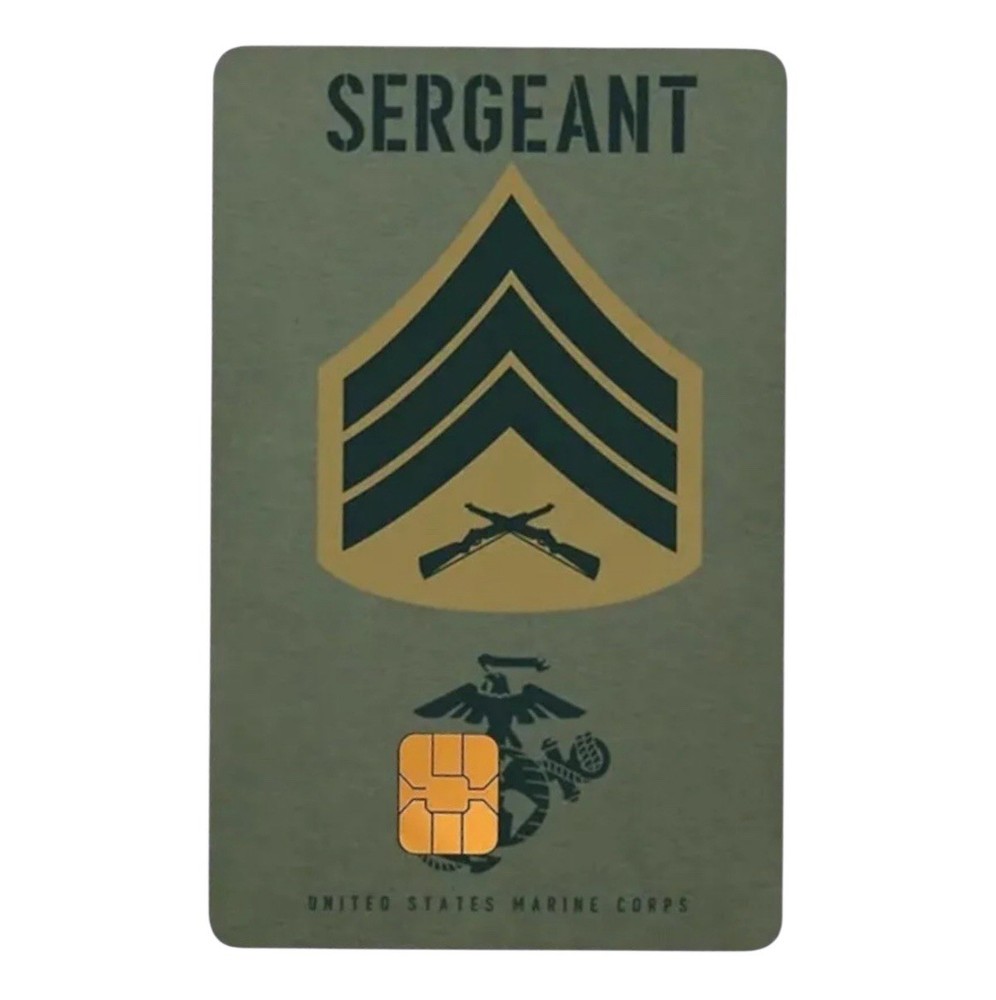 USMC SERGEANT UNITED STATES MARINE CORP CREDIT DEBIT CARD SKIN STICKER 1PC