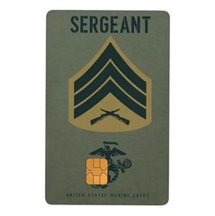 USMC SERGEANT UNITED STATES MARINE CORP CREDIT DEBIT CARD SKIN STICKER 1PC