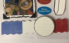 PARIS KIDS Dimensional Soft Spoken Stickers(8pc)MAMBI•France•Bon Jour*Notre Dame