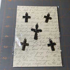 Michaels- Metal Icons Scrapbook Religious Cross Crafting Journal Embellishments