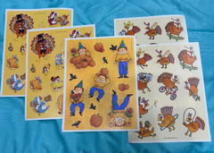 Hallmark Stickers lot (Christmas & Fall Theme) see description for details