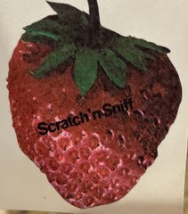 Vintage Stiggles Strawberry Scratch n Sniff Sticker 1 Piece