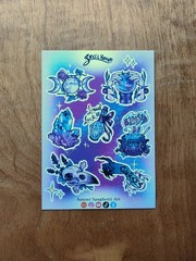 Spell Bound Witchy Gothic Sticker Sheet – Original Art by SammiSpaghettiArt
