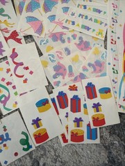 Vtg Mrs. Grossman’s CM Birthday Party Celebration Stickers Lot