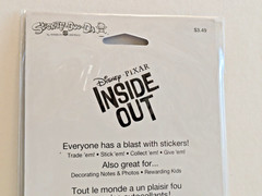 New open pkg Inside Out foam Stickers – 1 Sheet 11 Stickers – Disney Pixar Am Gr