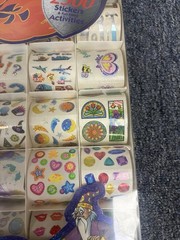 2 NEW Sealed Vintage Sandylion Sticker Boxes 3500 Stickers Disney Pooh + Variety