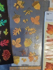 Vintage Lot Thanksgiving Fall Stickers Hallmark Stickeroni New Used