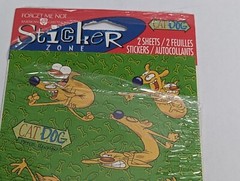 Vintage 1998 CatDog Stickers Nickelodeon Cartoons (Opened – 1 Full Sheet)