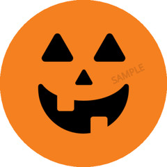 Halloween pumpkin stickers, labels, tags, pumpkins, jack o lantern, orange