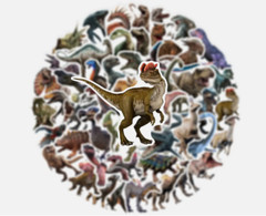 Realistic Dinosaur Dino Fun Stickers Teacher Supply DIY Crafts Kids Wall Decor