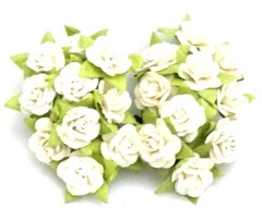 20*1.5 cm Mulberry Paper Rose Flower Craft Wedding Card making