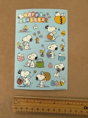 Peanuts Snoopy Happy Easter Bunny Spring Eggs Hunt Stickers Sticker Sheet Schulz