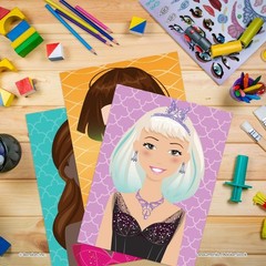 Endless Fun with Princess Create-A-Face Sticker Pad – 32 Blank Pages & 6 Sheets